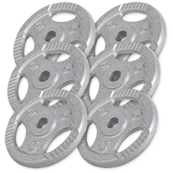 Vægtskiver TRIGRIP Grip Støbejern 6X5 Kg