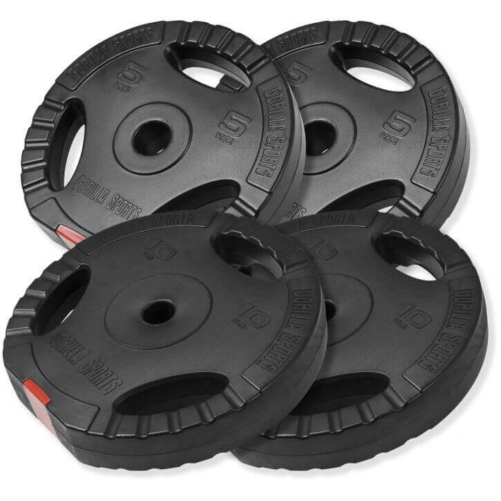 Vægtskiver PRO Trigrip - 2X5 Kg 2X10 kg