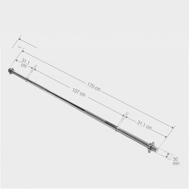 Vægtstang Håndvægte PRO Trigrip 60 kg