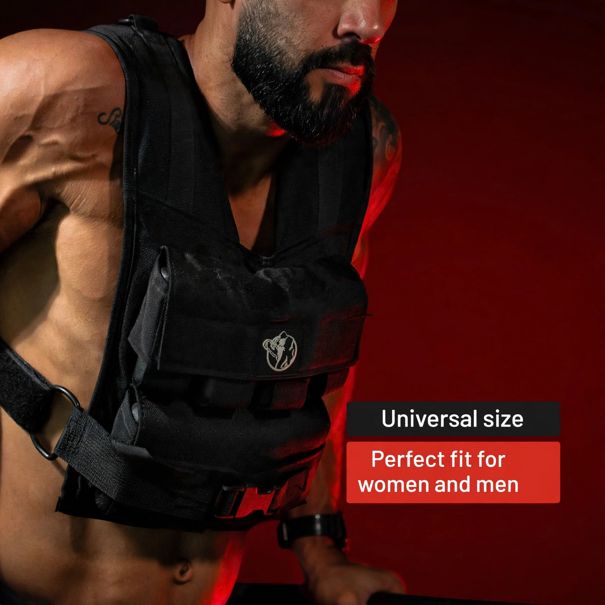 Vægtvest GS Justerbar 10 kg, 20 kg, 30 kg från Gorilla Sports