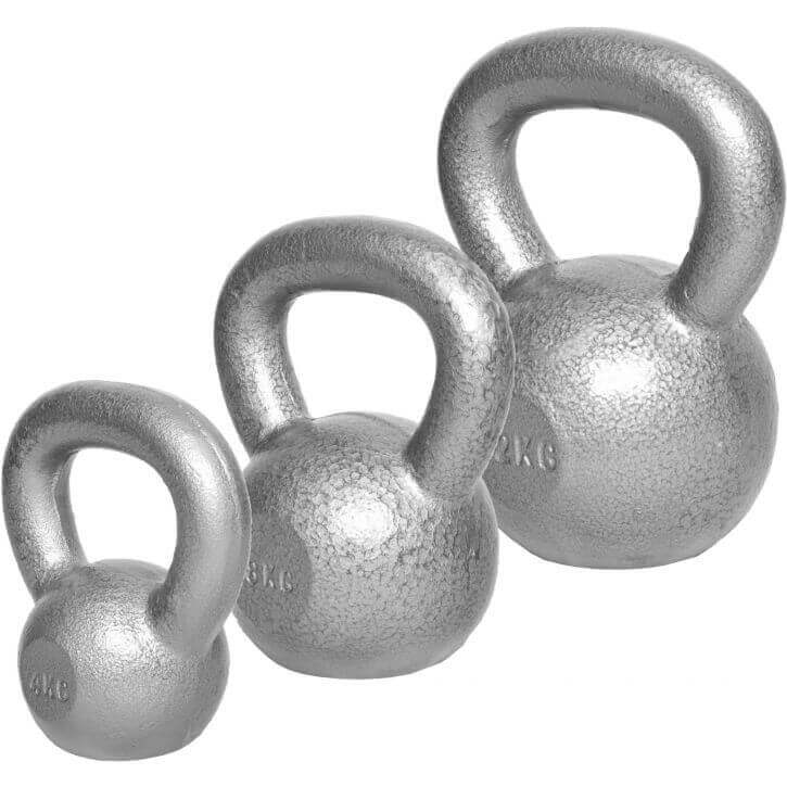 Kettlebellpakke Iron 4 kg 8 kg 12 kg