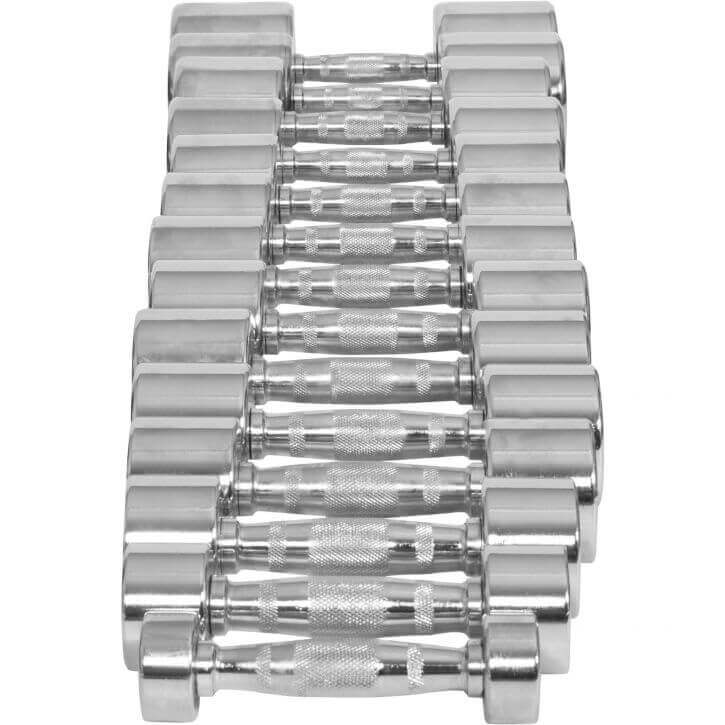 Håndvægte CHROME 1-20 kg