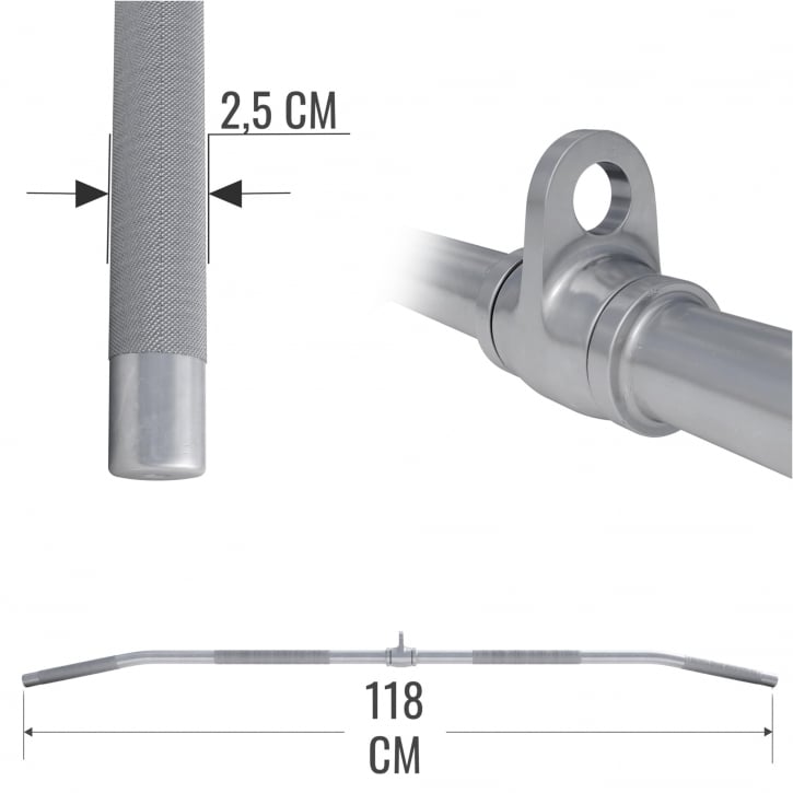 Lat Bar Rotating 118 cm