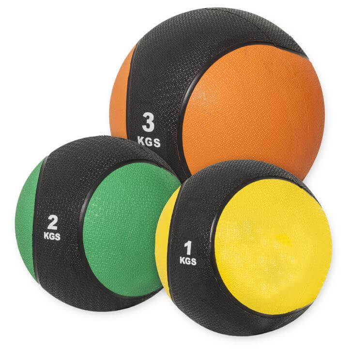 Palla Medica TrainHard In Gomma Antiscivolo - Scegli Il Peso Da 1 Kg A 12 Kg