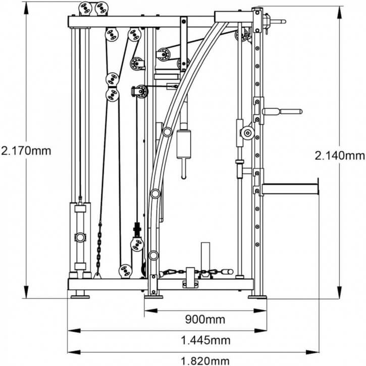 Smith Maskine MAXXUS 8.1 Med Træningsbænk