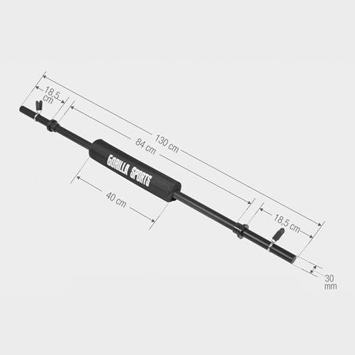 Vægtstang 120 cm Ink Vægtstangspude 30 mm
