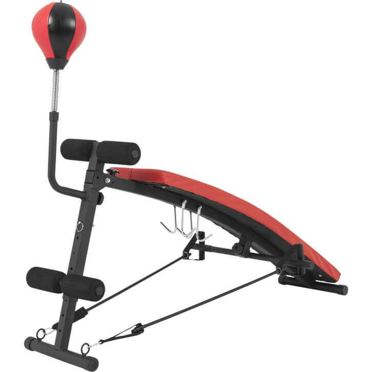 Sit Up Bænk Mavebænk Boksebold Gummibånd