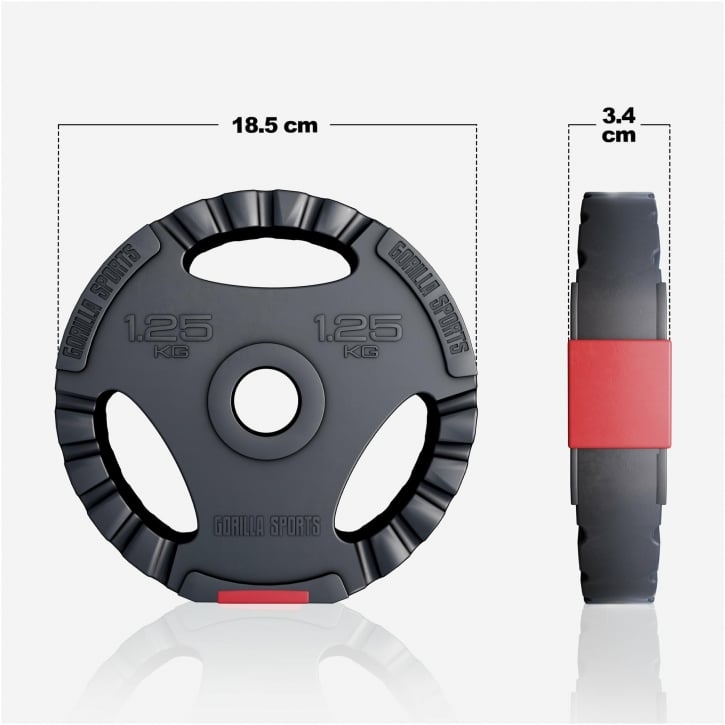 Skivestang Hantelsæt PRO Trigrip 100 kg