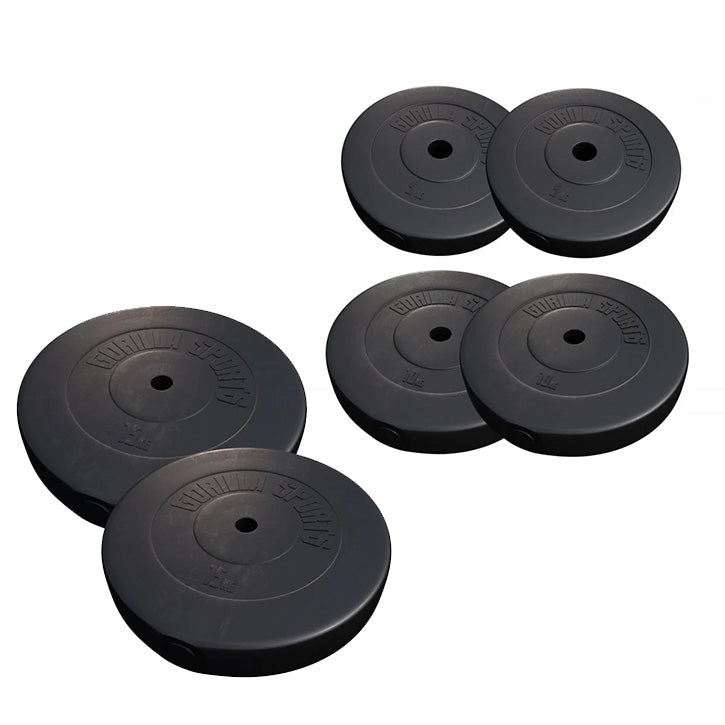 Multigympakke BASIC Sort/Hvid 60kg Med Gymgulv