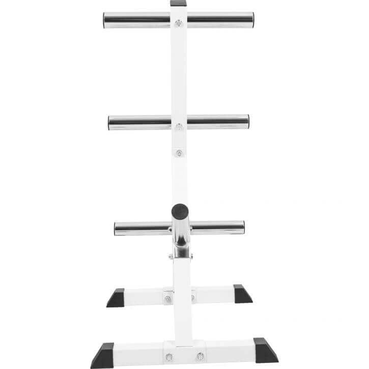 Vægtskivestativ Hvid Sort 7 Arme 50 mm