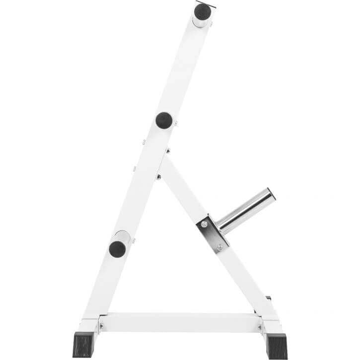 Vægtskivestativ Hvid Sort 7 Arme 50 mm