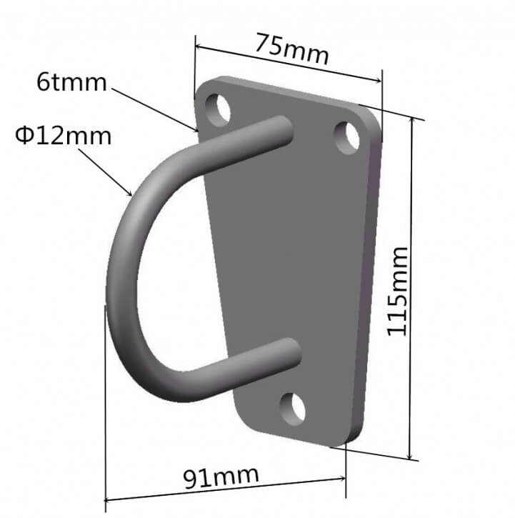 Vægbeslag Rope Wall/Floor Mount