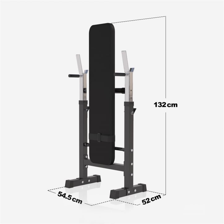 Sammenklappelig med justerbar stander