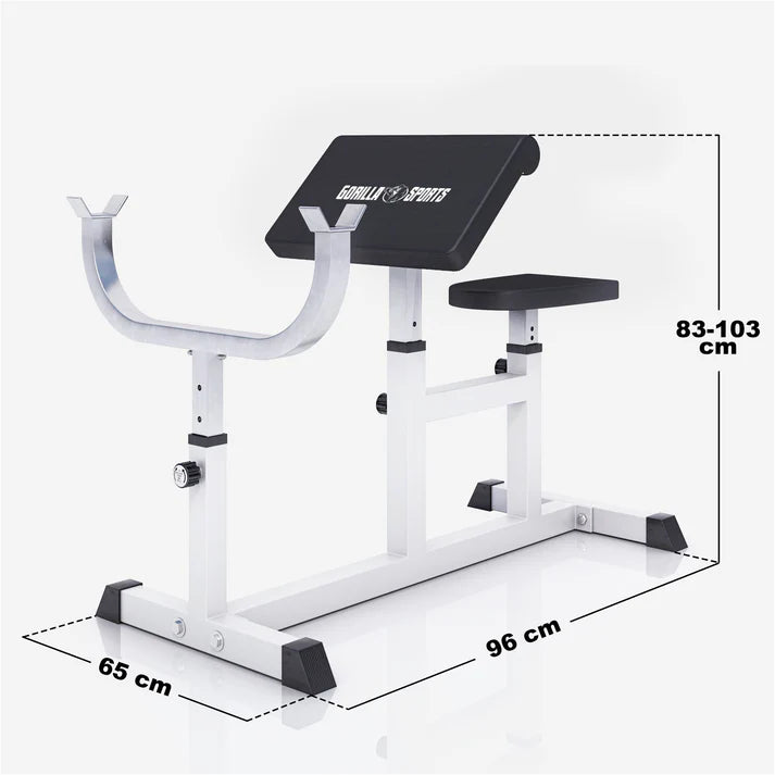Preacher Curl Bænk från Gorilla Sports