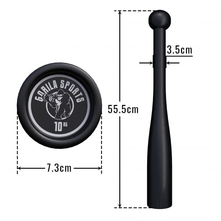 Indian Clubbell 2-20 Kg