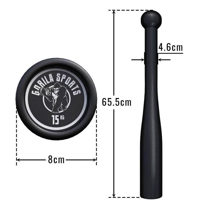 Indian Clubbell 2-20 Kg