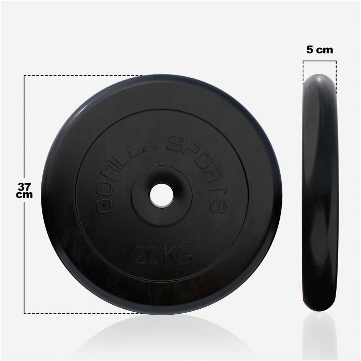 Fra 1,25 til 25 kg, 31 mm hul