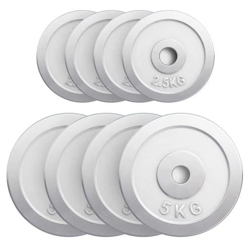 Vægtskiver CHROME 4x2,5 kg 4x5 kg