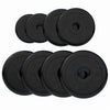 Vægtskiver GUMMI Støbejern 4x5 kg 2x2,5 kg 2x1,25 kg