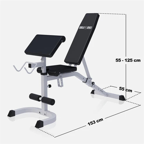 Multibænk Bænkpres Biceps Situps