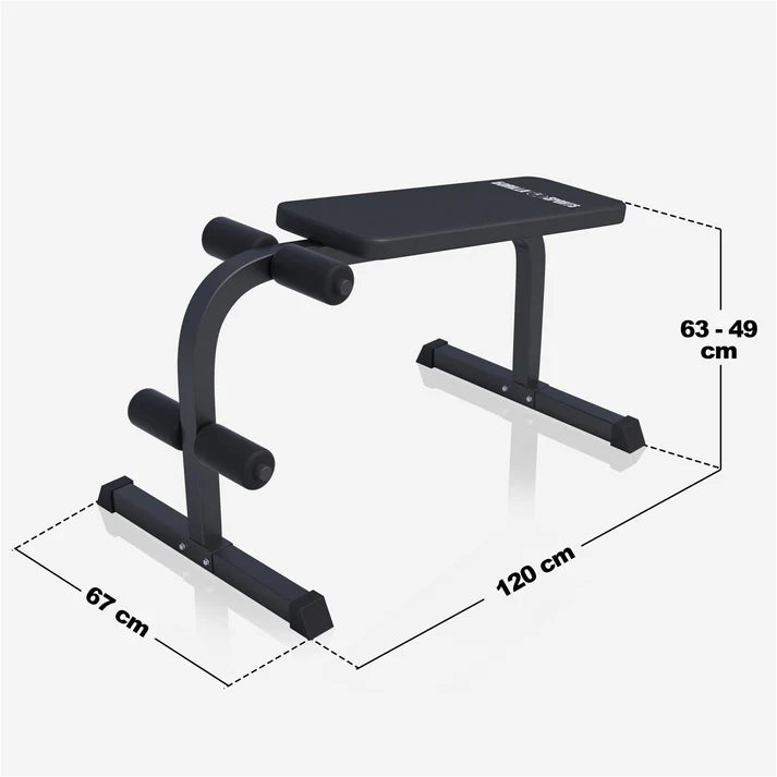 Mavebænk Robust Sit Up Sort