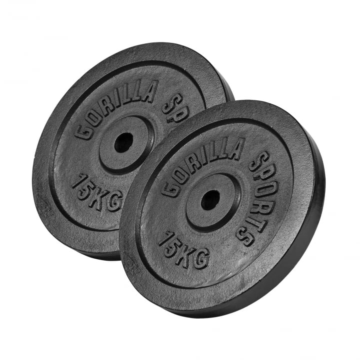 Vægtskiver IRON Black 2x15 kg