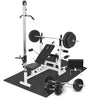 Multigym Basic WHITE 100 kg Vægtsæt, Lats Og Gulv