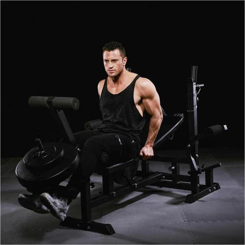 Multigym Basic Black 100 kg Vægtsæt Lats Gulv