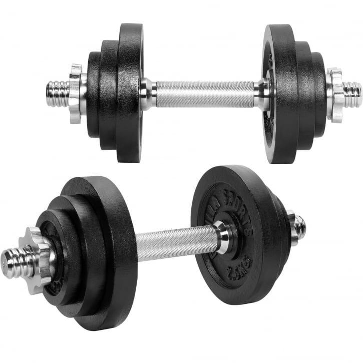 Vægtstang Håndvægte 2 in 1 - 23 kg
