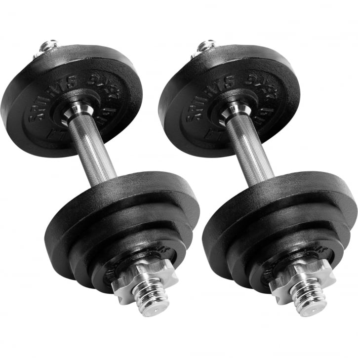 Vægtstang Håndvægte 2 in 1 - 23 kg
