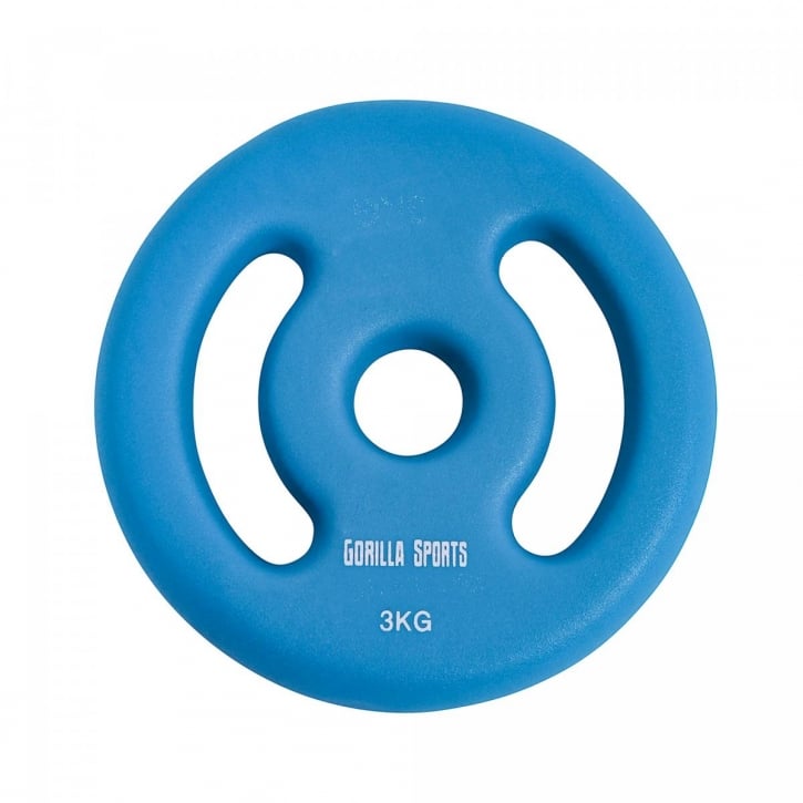 Vægtskiver Neopren 31 mm 1-5 kg