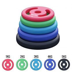 Produktbild på Vægtskiver Neopren 31 mm 1-5 kg från Gorilla Sports