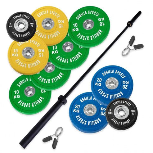  Vægtstangspakke Bumper COLOR - 140 kg