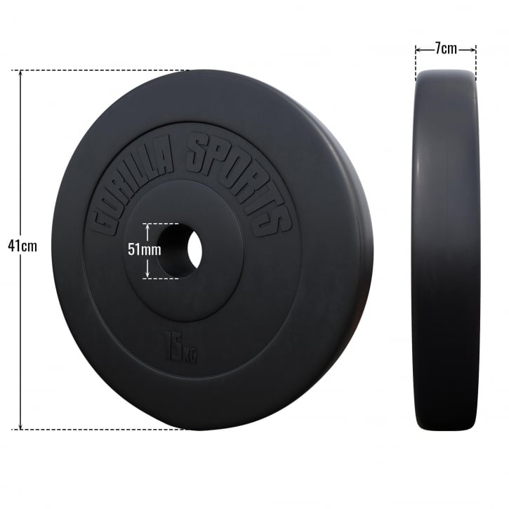 Vægtskiver Basic 51 mm Cement 1,25 kg-15 kg