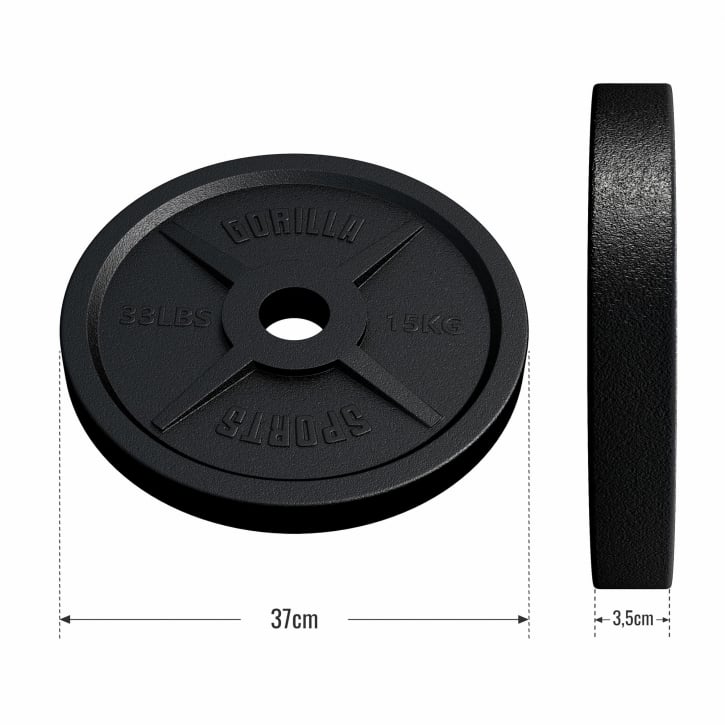 Vægtskiver OLYMPIA 51 mm 2x15 kg