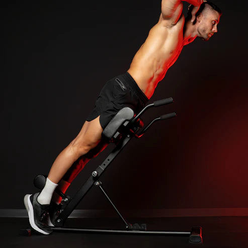Rygbænk Hyperextension Sammenklappelig