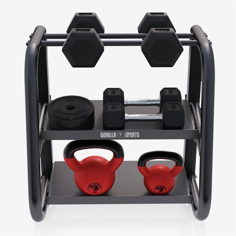Tre niveauer til håndvægte og kettlebells