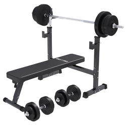Produktbild på Bænkpres 2.0 BLACK Vægtstang Håndvægte 70 kg från Gorilla Sports