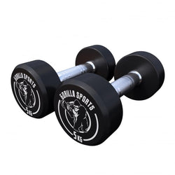 Produktbild på Håndvægte GS Gummi 2x5 kg från Gorilla Sports