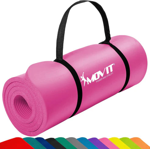 Træningsmåtte Yogamåtte Movit 183x60 cm