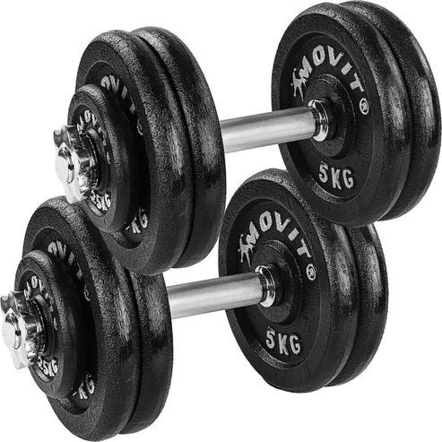 Håndvægte Movit støbejern 2x25 kg