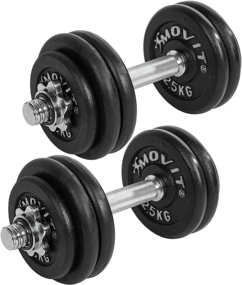 Håndvægte Movit støbejern 2x15kg