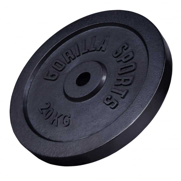 20KG Viktskiva i gjutjärn från Gorilla Sports