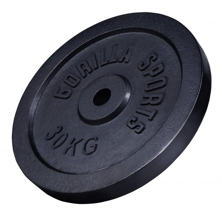 30KG Viktskiva i gjutjärn från Gorilla Sports