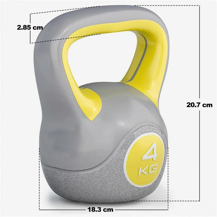 4kG Kettlebell från Gorilla Sports med mått