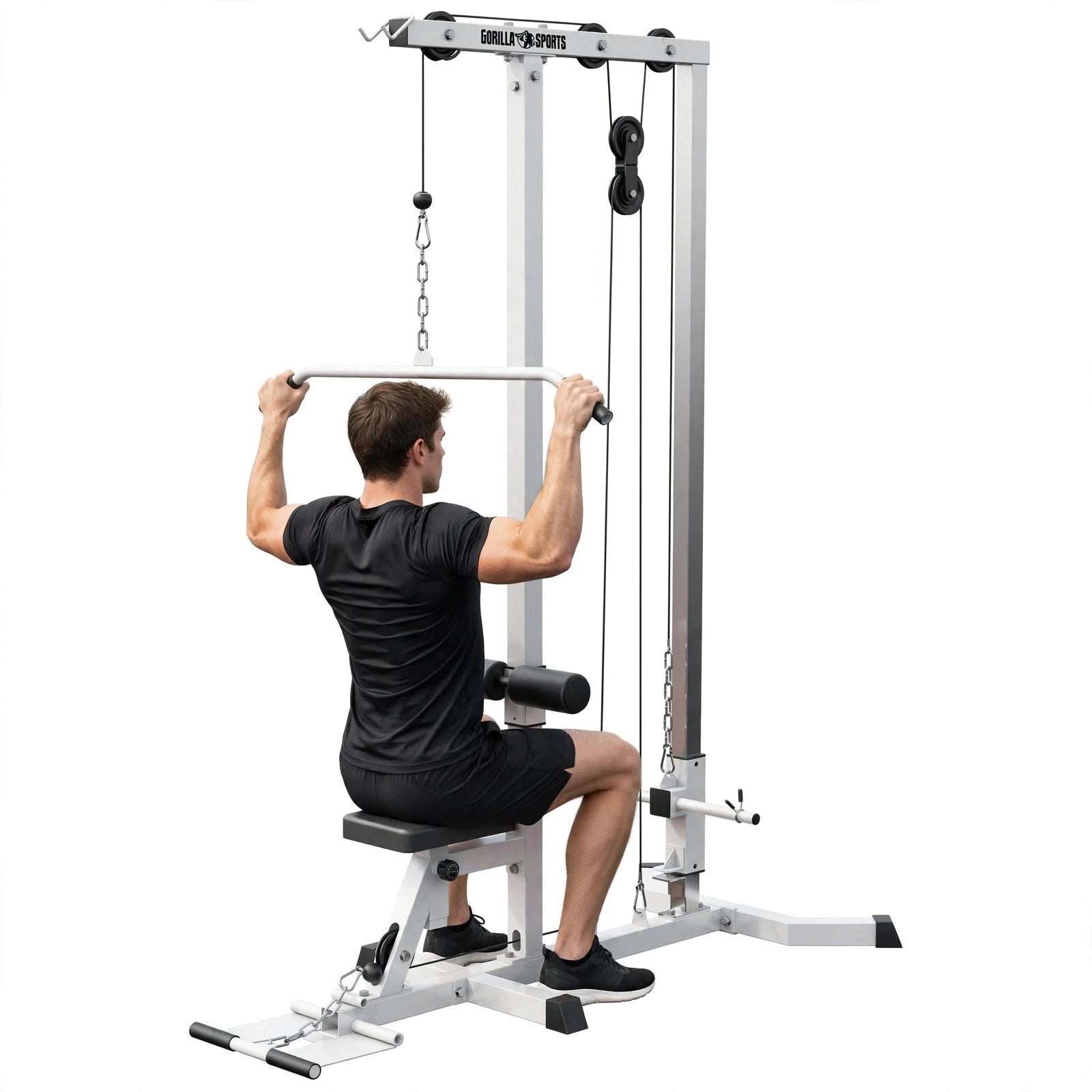 Træktorn Lat Pull Down Hvid