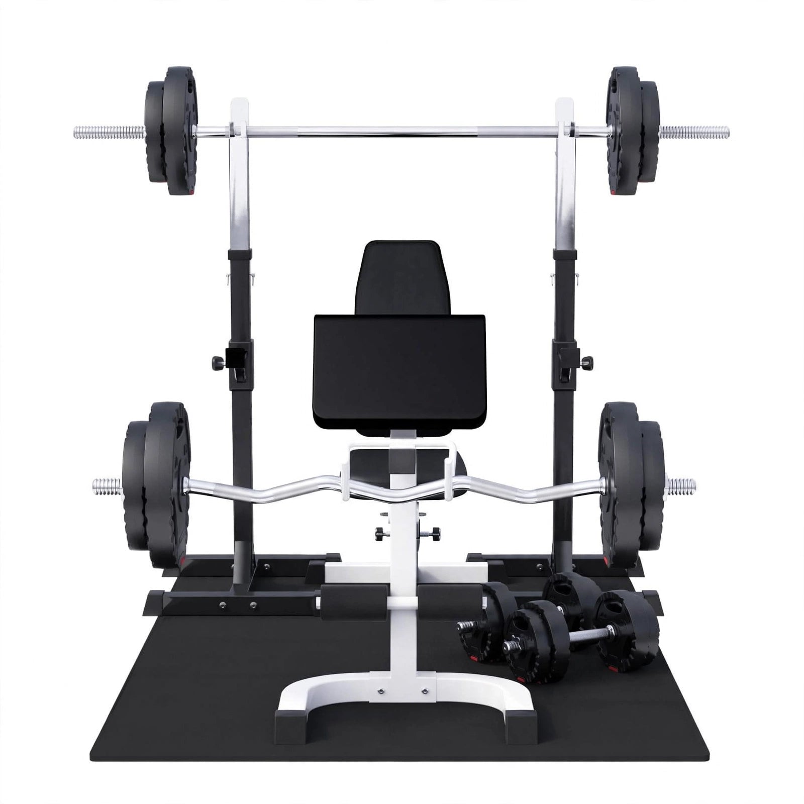 Multibænk Med Squatstativ 100 kg
