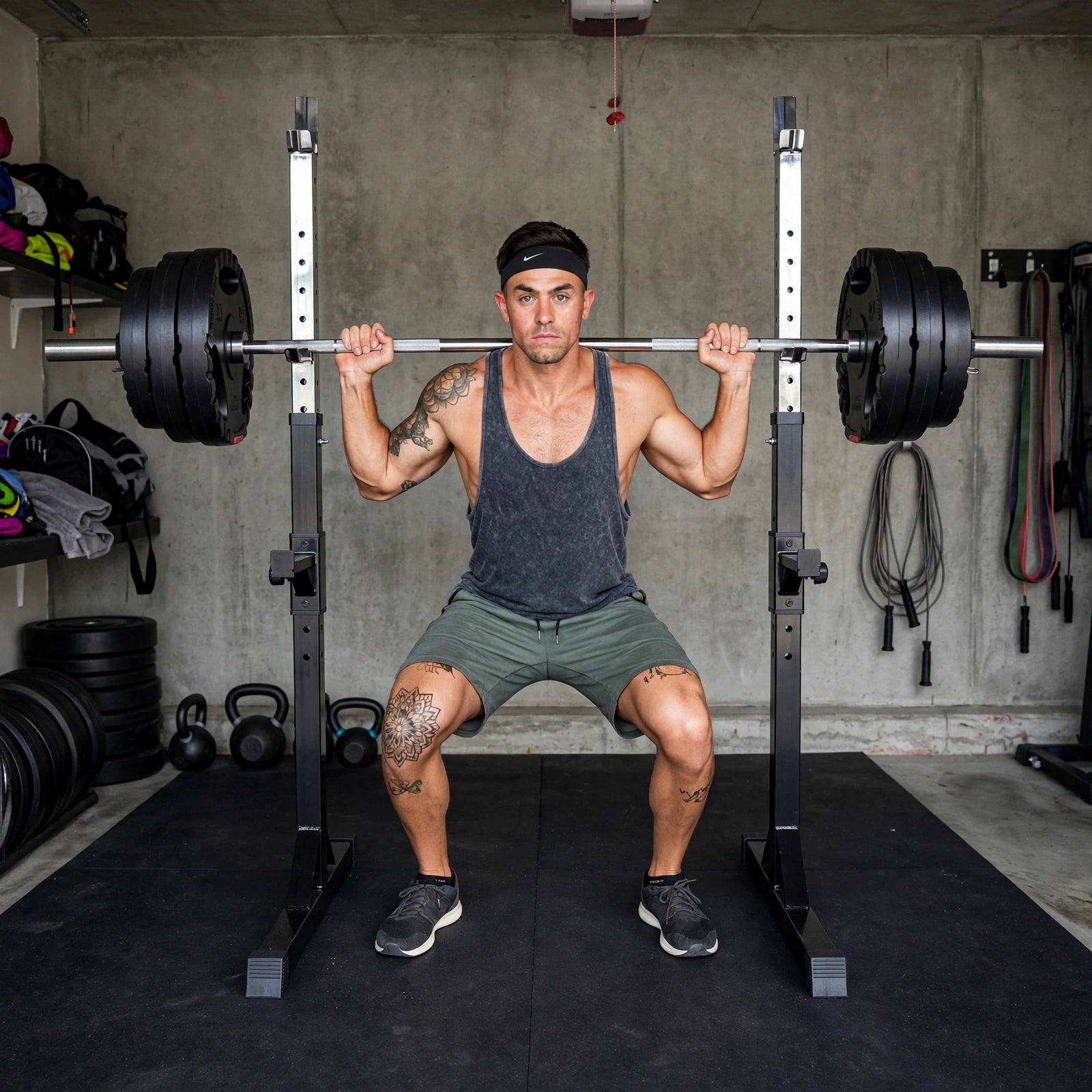 Multibænk Med Squatstativ 100 kg från Gorilla Sports