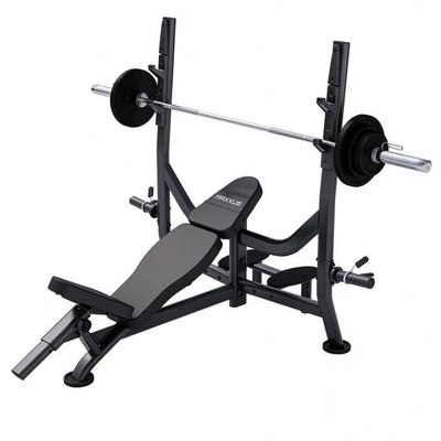 Incline Bænkpressepakke Pro 50 mm 60/90/130 kg Sort