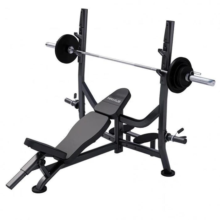 Incline Bænkpressepakke Pro 50 mm 60/90/130 kg Sort